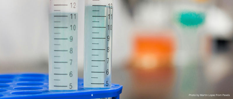 Water chemistry testing performed as part of routine pool maintenance